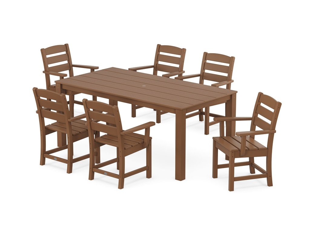 Lakeside Arm Chair 7-Piece Parsons Dining Set Photo