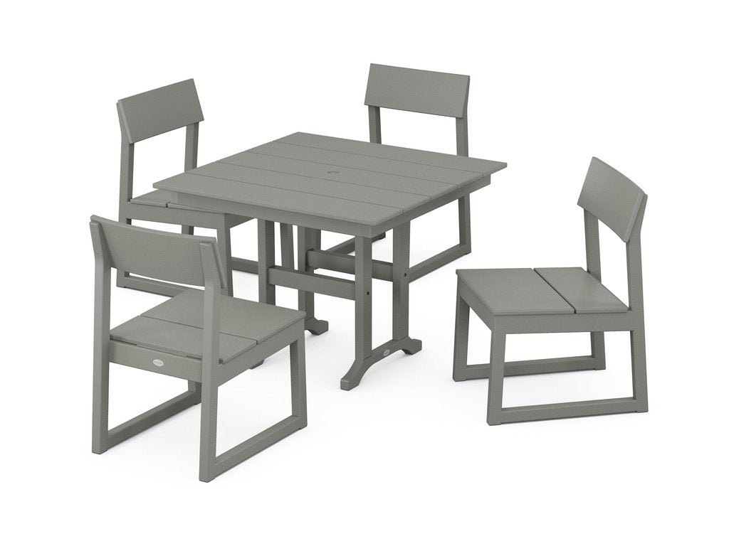 EDGE Side Chair 5-Piece Farmhouse Dining Set Photo