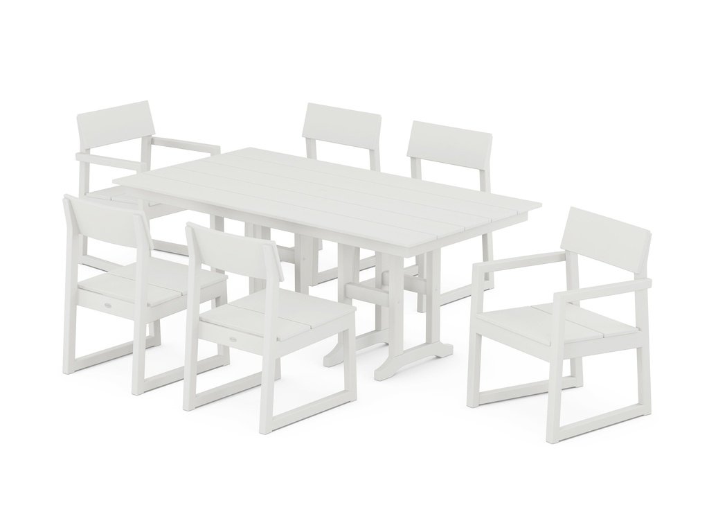 EDGE 7-Piece Farmhouse Dining Set Photo