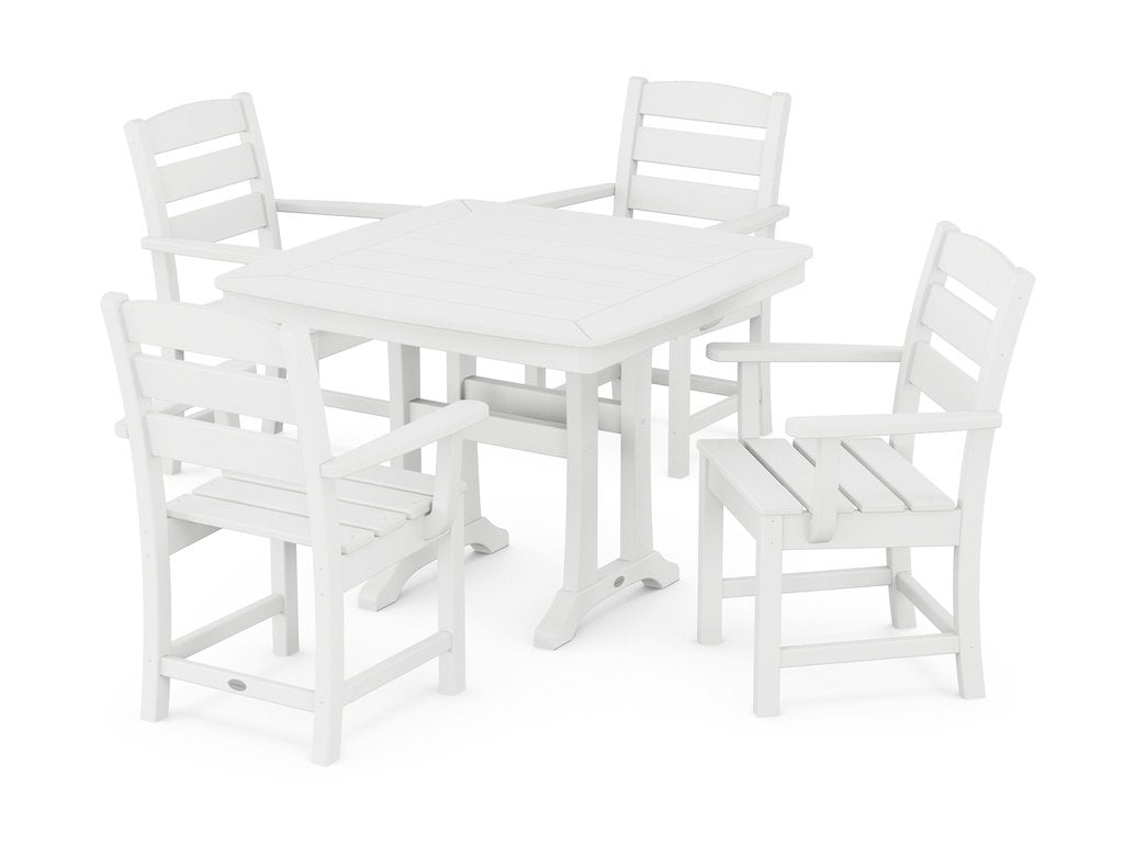 Lakeside 5-Piece Dining Set with Trestle Legs Photo