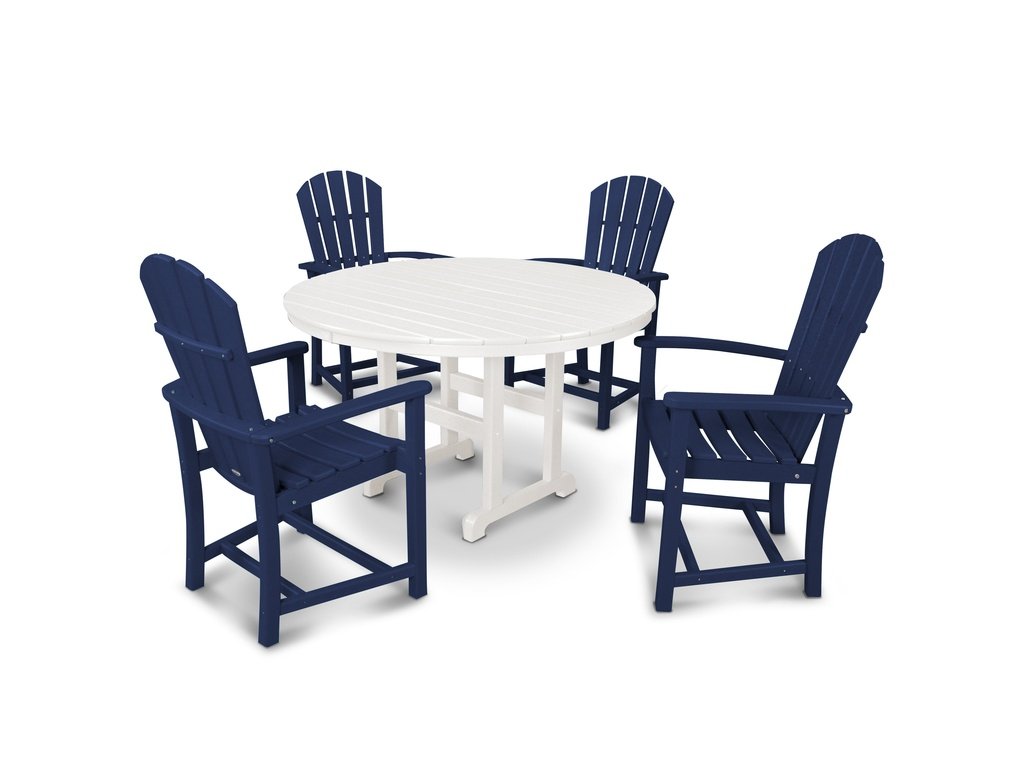 Palm Coast 5-Piece Round Farmhouse Dining Set Photo