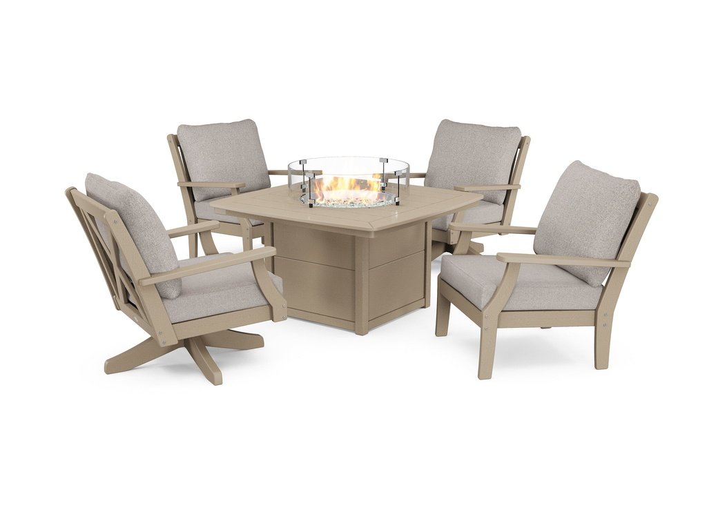 Braxton 5-Piece Deep Seating Set with Fire Table Photo