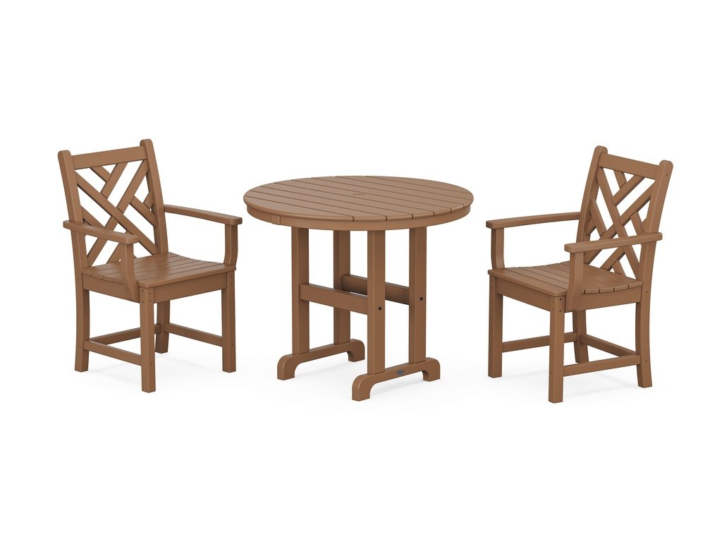 Chippendale 3-Piece Round Dining Set Photo