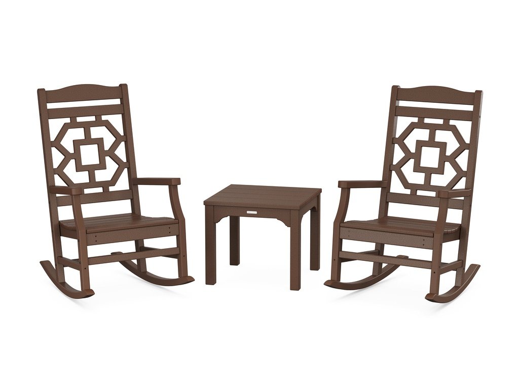 Chinoiserie 3-Piece Rocking Chair Set Photo