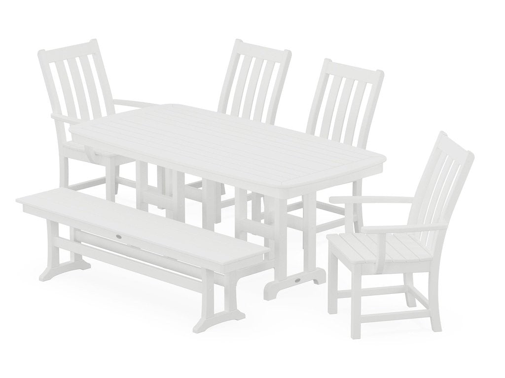 Vineyard 6-Piece Dining Set with Bench Photo