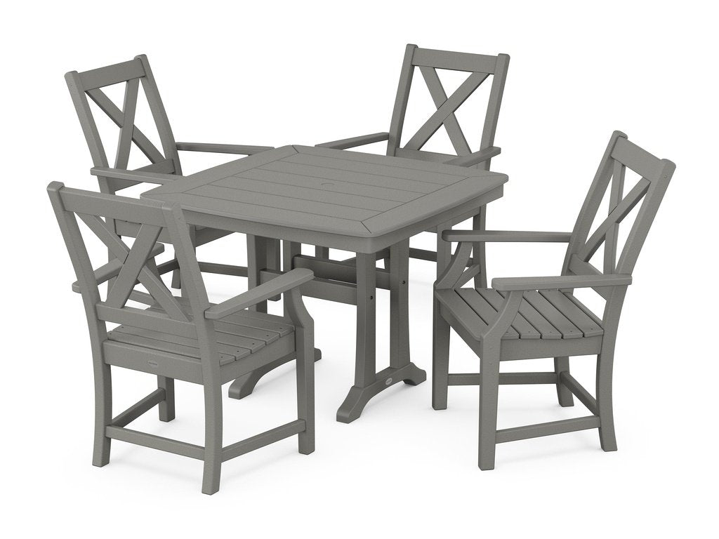 Braxton 5-Piece Dining Set with Trestle Legs Photo