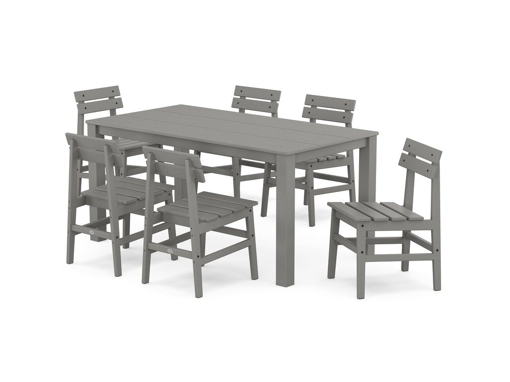 Modern Studio Plaza Chair 7-Piece Parsons Table Dining Set Photo