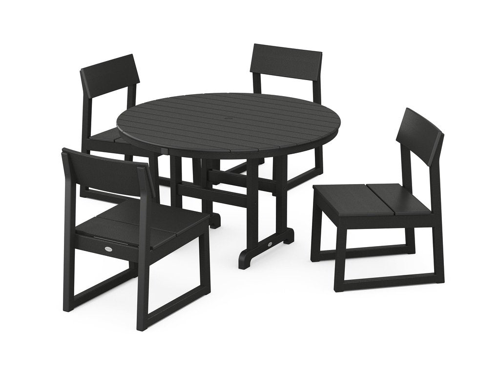 EDGE Side Chair 5-Piece Round Farmhouse Dining Set Photo