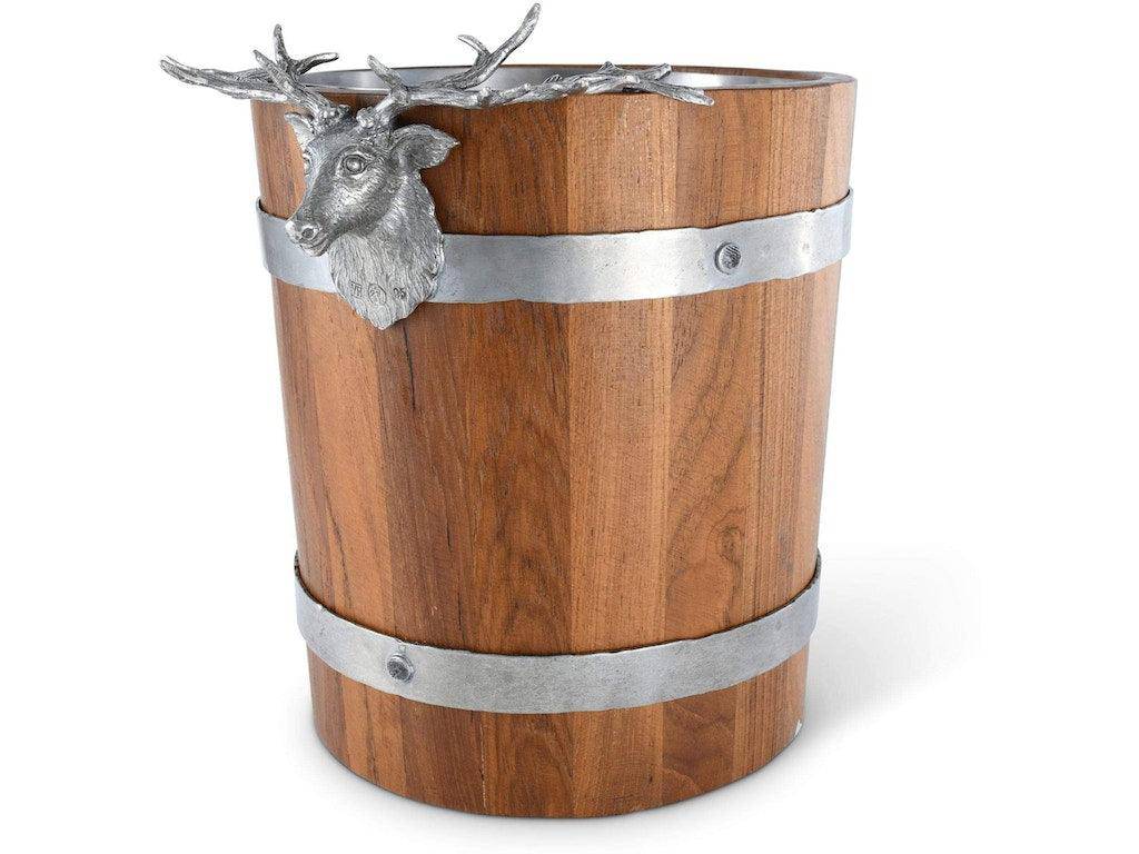 Elk Wood Pail Ice Bucket