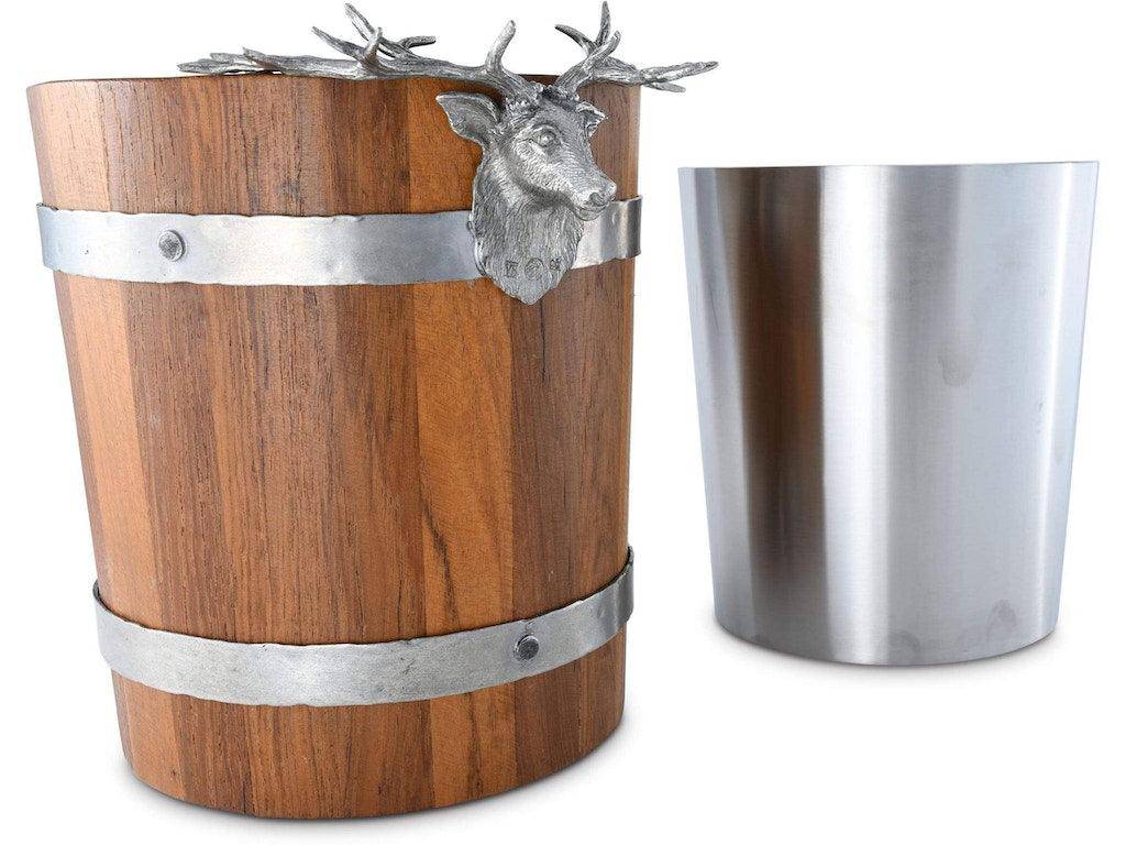 Elk Wood Pail Ice Bucket