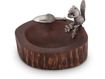 Standing Squirrel Nut Bowl & Scoop