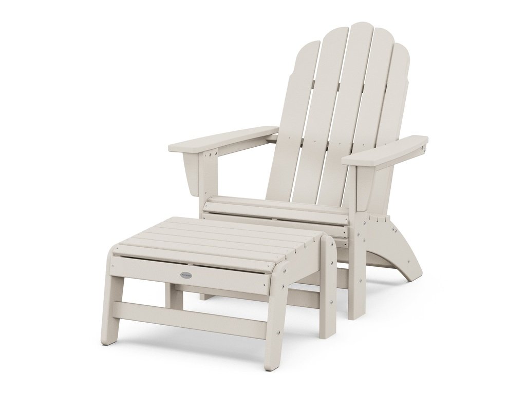 Vineyard Grand Adirondack Chair with Ottoman Photo