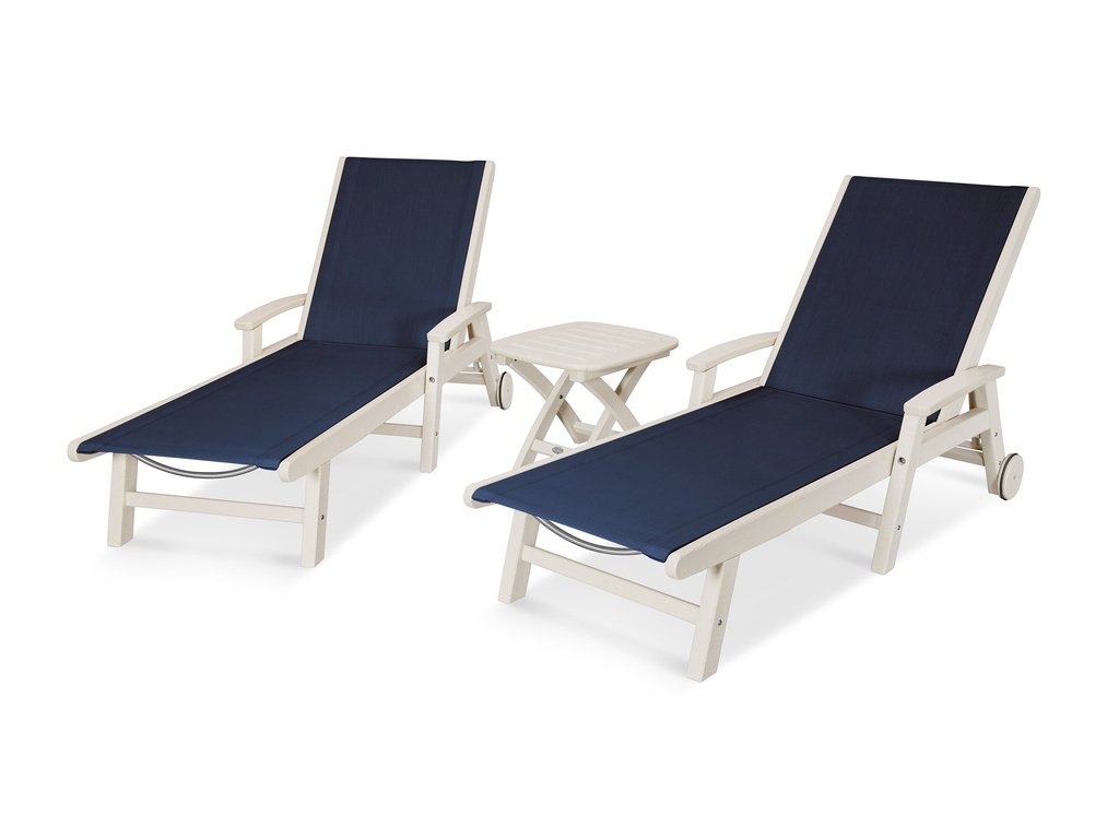 Coastal 3-Piece Wheeled Chaise Set Photo