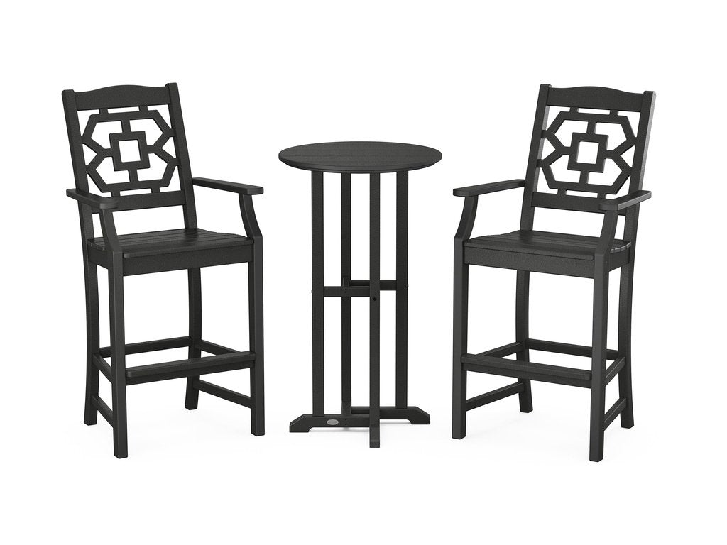 Chinoiserie 3-Piece Farmhouse Bar Set Photo