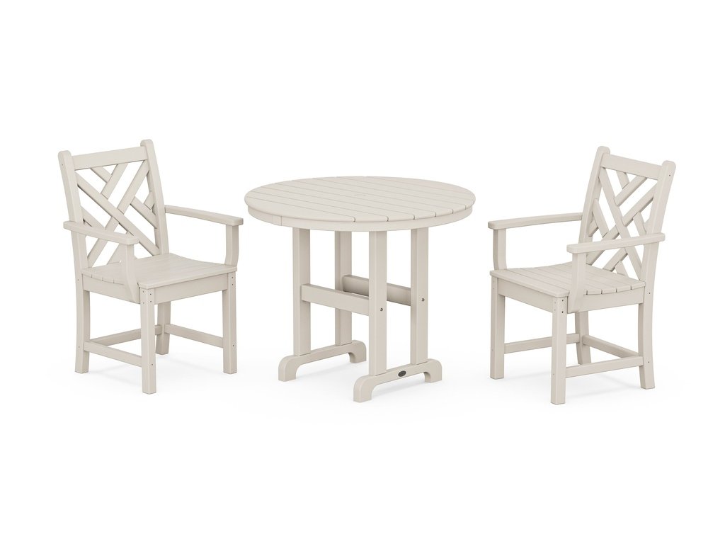 Chippendale 3-Piece Round Dining Set Photo