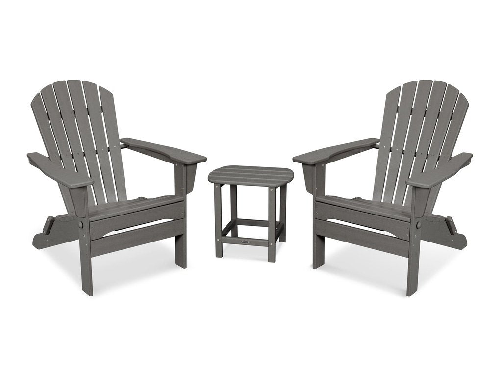 South Beach 3-Piece Folding Adirondack Set Photo