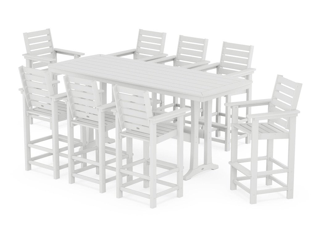 Captain 9-Piece Bar Set with Trestle Legs Photo