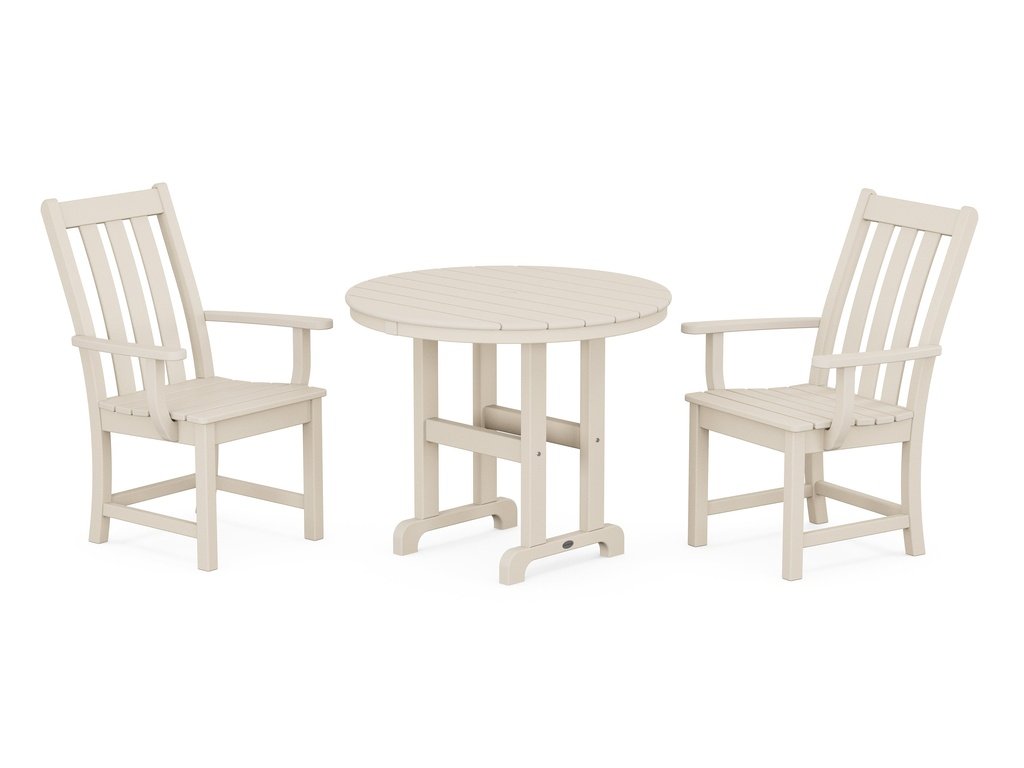 Vineyard 3-Piece Round Dining Set Photo