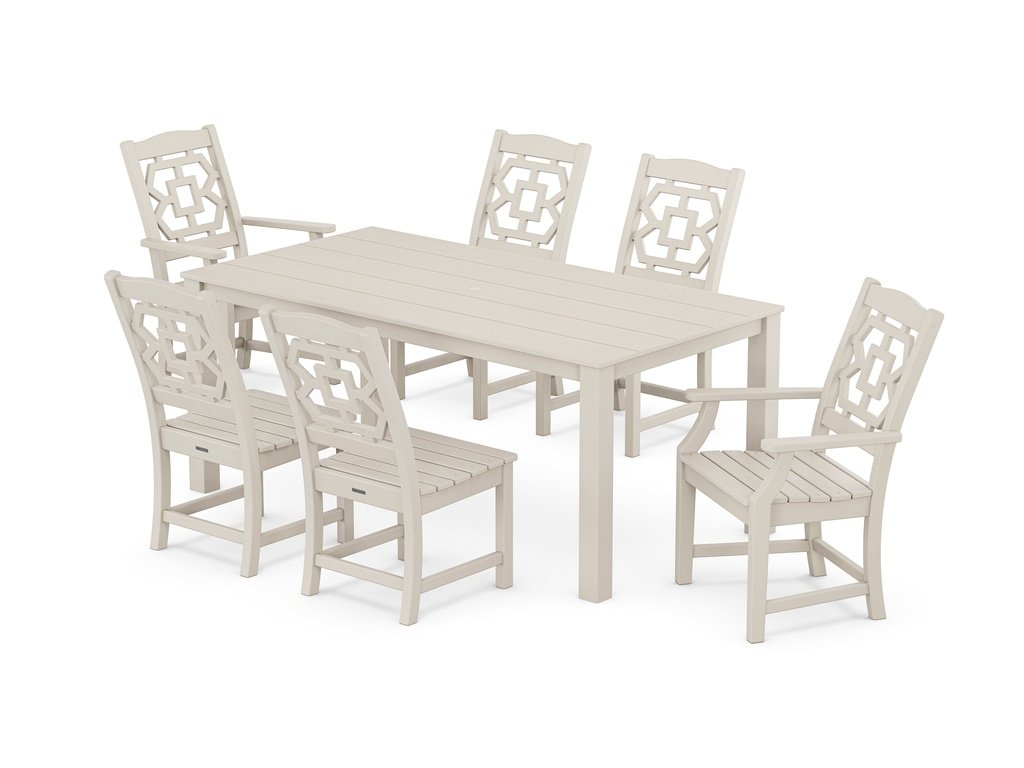 Chinoiserie 7-Piece Parsons Dining Set Photo