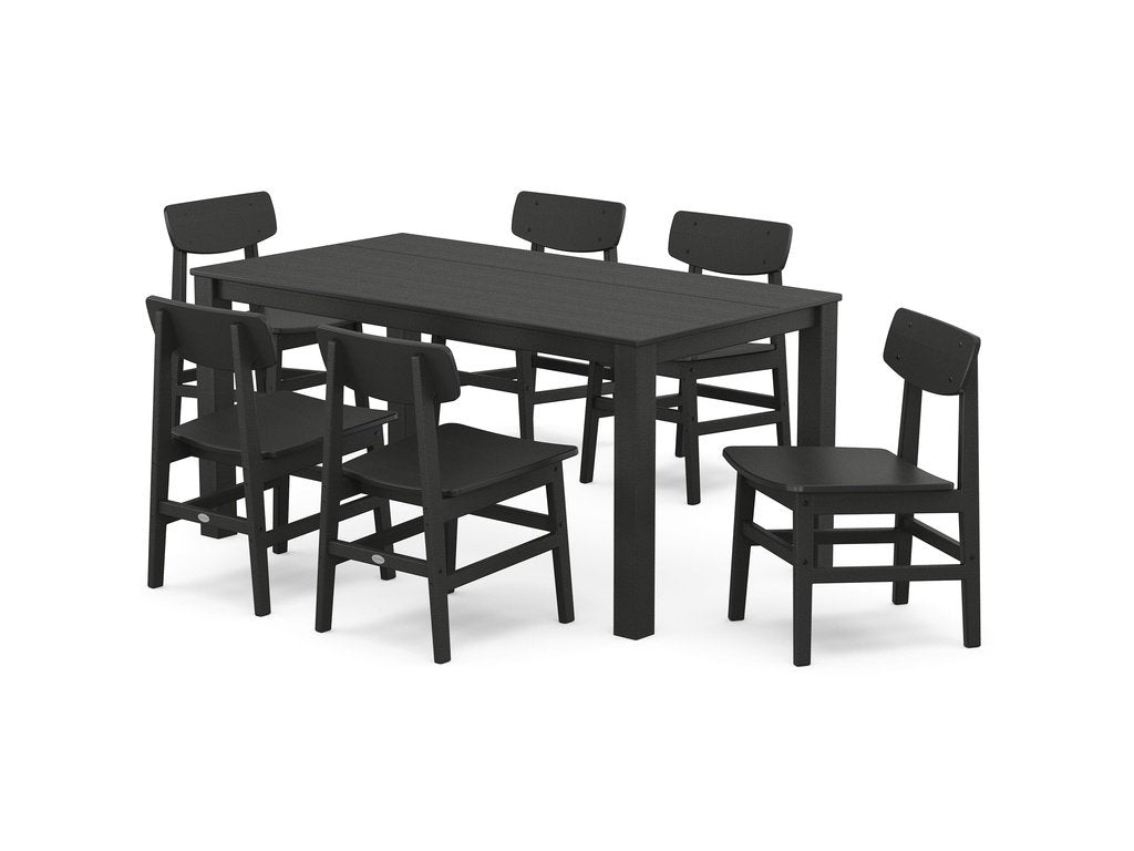 Modern Studio Urban Chair 7-Piece Parsons Table Dining Set Photo