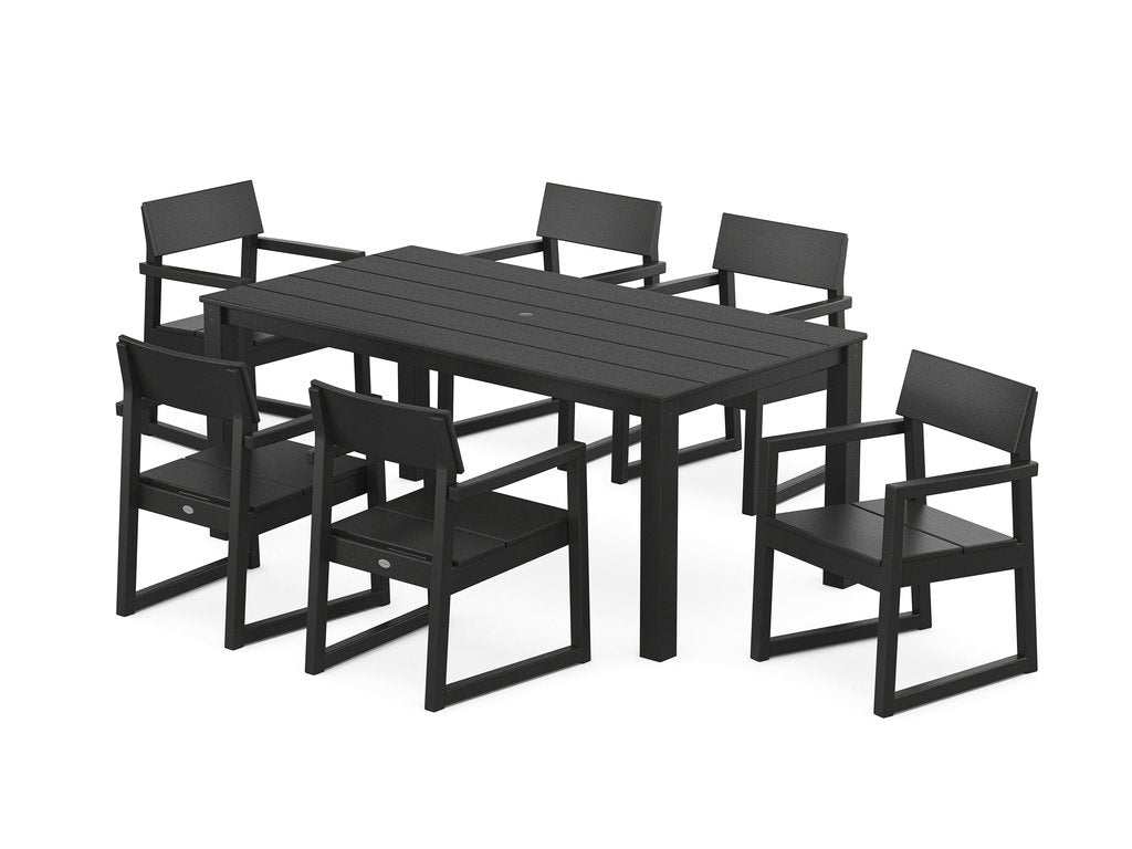 EDGE Arm Chair 7-Piece Parsons Dining Set Photo