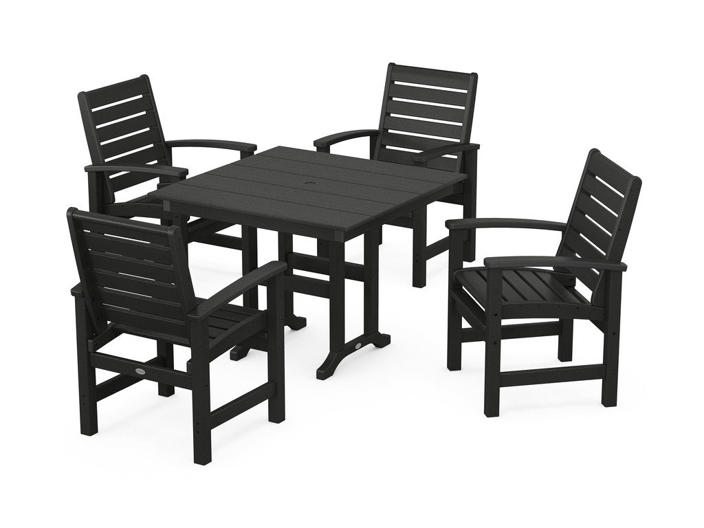 Signature 5-Piece Farmhouse Dining Set Photo