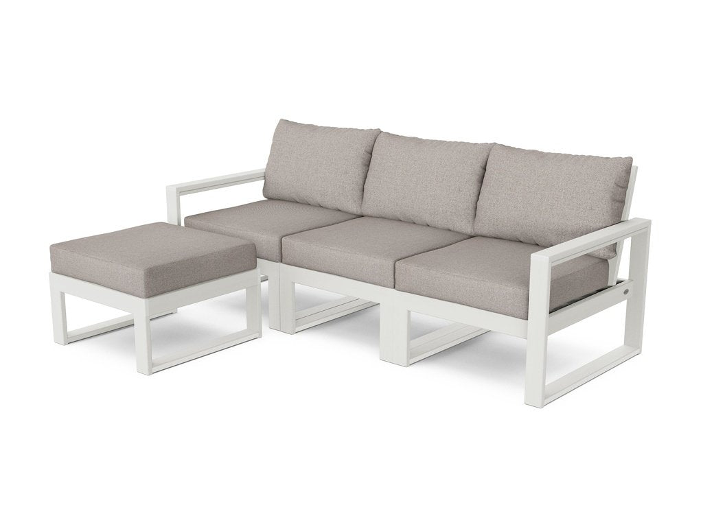 EDGE 4-Piece Modular Deep Seating Set with Ottoman Photo