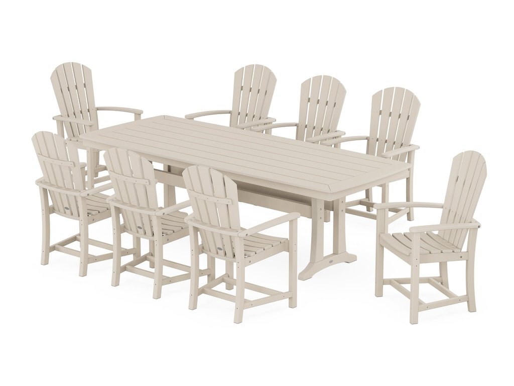 Palm Coast 9-Piece Dining Set with Trestle Legs Photo