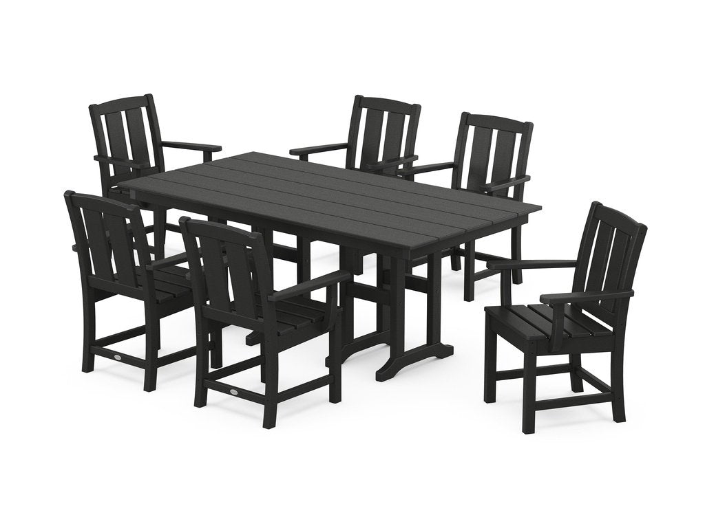 Mission Arm Chair 7-Piece Farmhouse Dining Set Photo