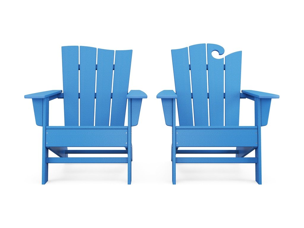 Wave 2-Piece Adirondack Set with The Wave Chair Left Photo