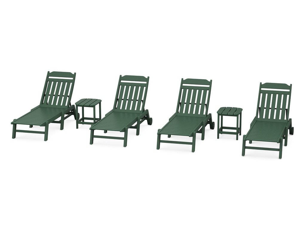 Country Living 6-Piece Chaise Set with Wheels Photo