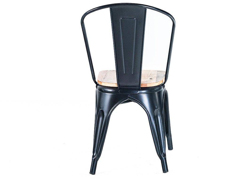 Granary Metal Side Chair with Granary Seat 522005