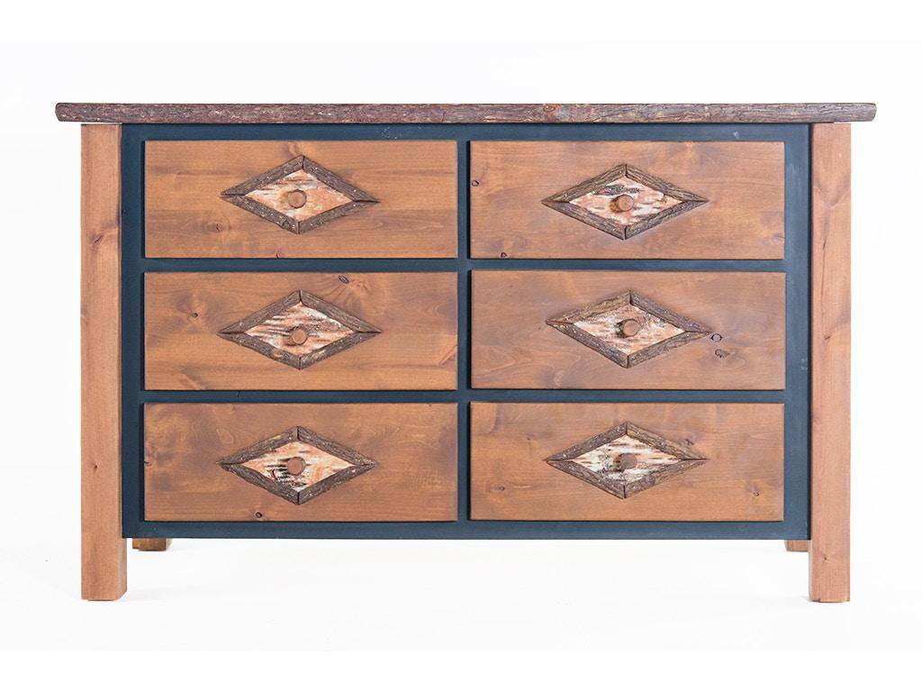 Alder 6 Drawer Dresser 521021