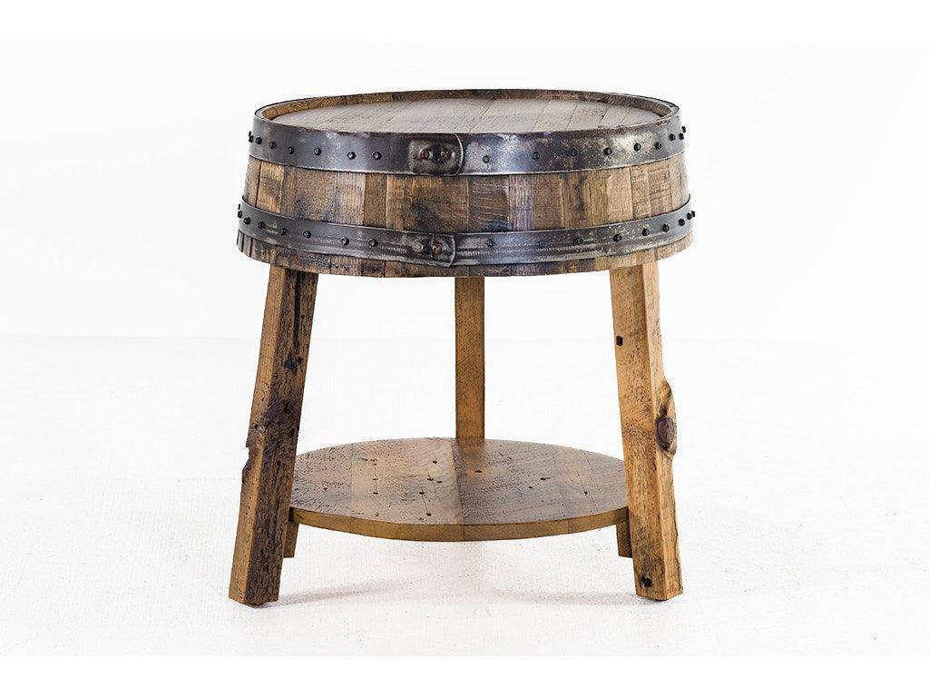 Whisky Barrel End Table 522363