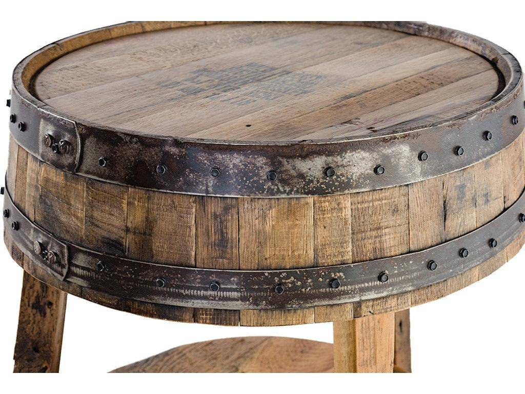 Whisky Barrel End Table 522363