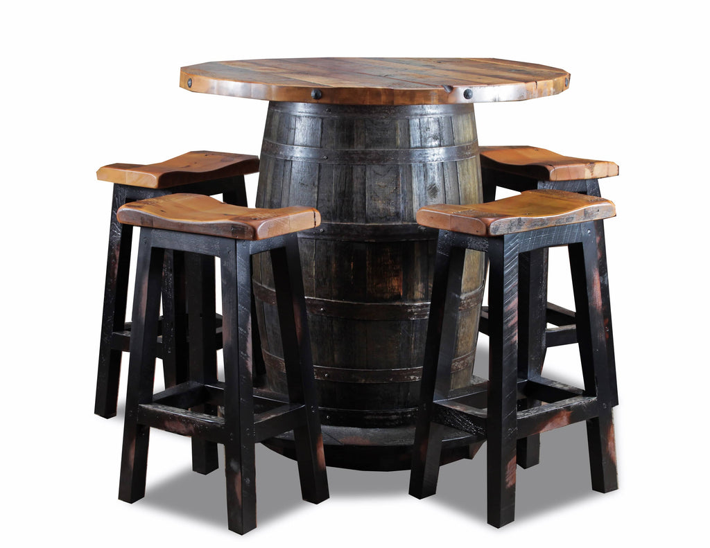 Old Globe Granary Whiskey Barrel Pub Table - Retreat Home Furniture