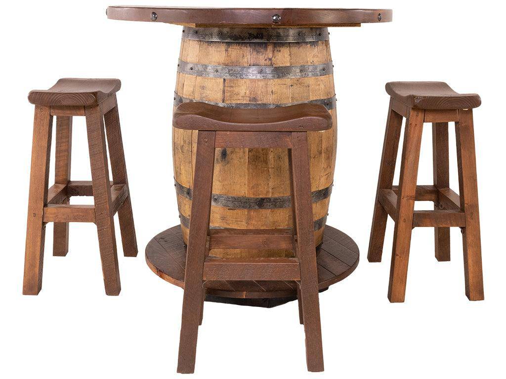 Whiskey Barrel Pub Table Chestnut - Retreat Home Furniture