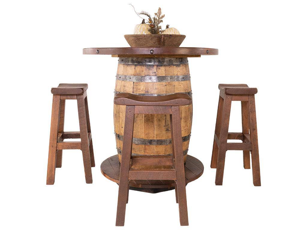 Whiskey Barrel Pub Table Chestnut - Retreat Home Furniture