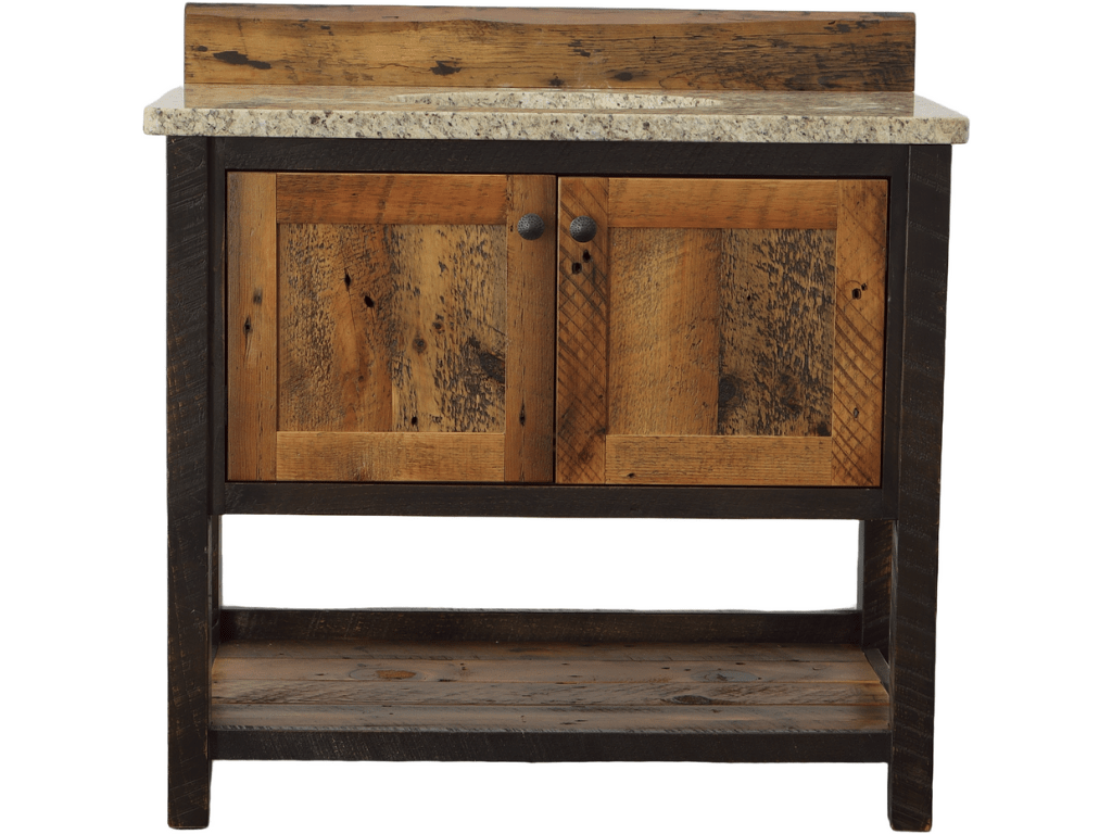 Granary Single Vanity-Black Accent