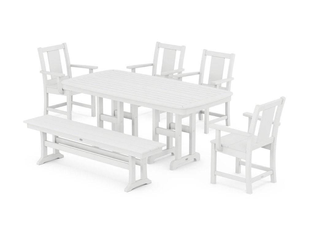 Prairie 6-Piece Dining Set with Bench Photo