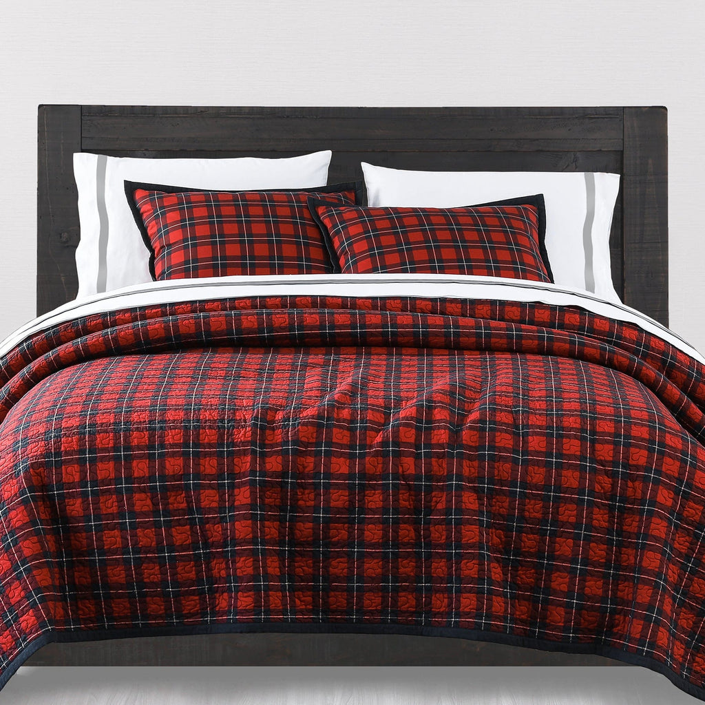 Woodland Plaid Reversible Quilt Set - Retreat Home Furniture