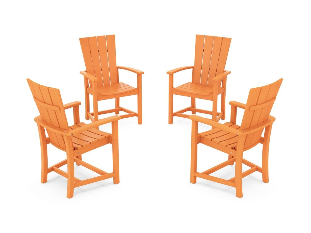 Quattro 4-Piece Upright Adirondack Conversation Set Photo