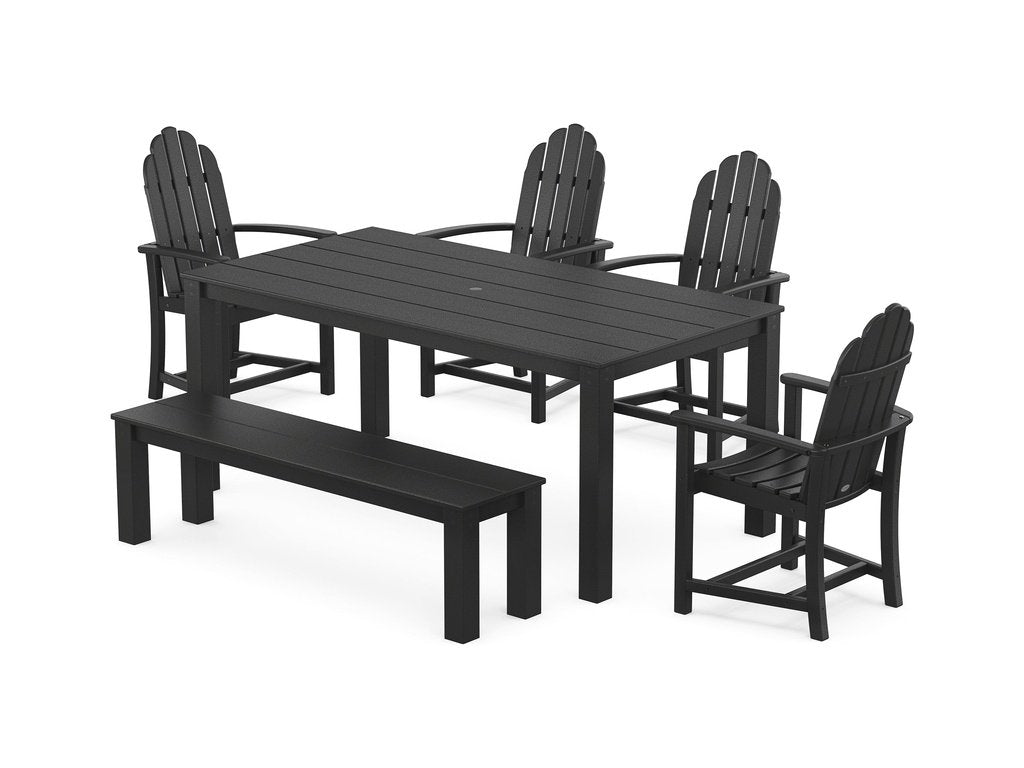 Classic Adirondack 6-Piece Parsons Dining Set with Bench Photo