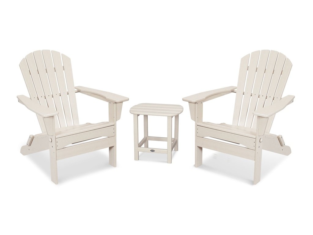 South Beach 3-Piece Folding Adirondack Set Photo