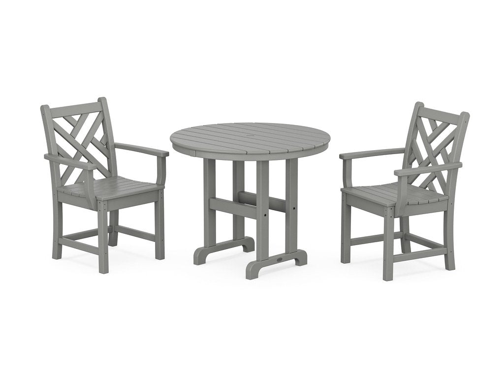 Chippendale 3-Piece Round Dining Set Photo