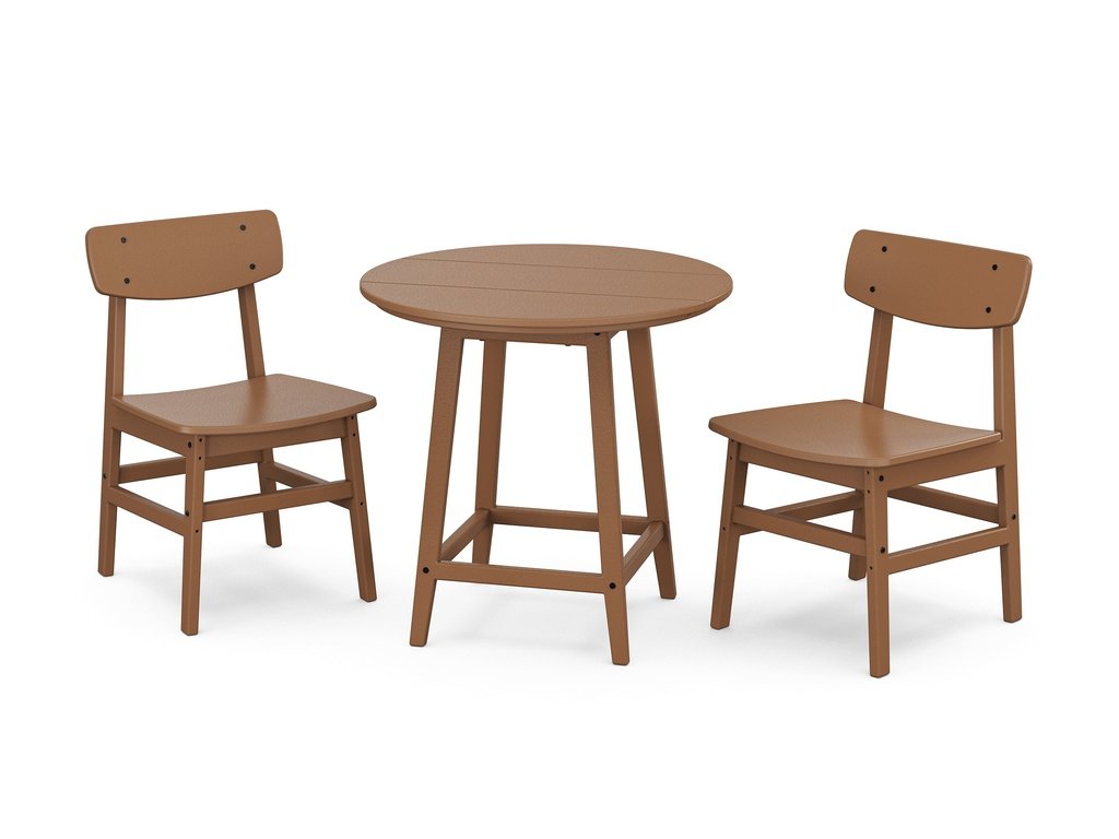 Modern Studio Urban Chair 3-Piece Round Bistro Dining Set Photo