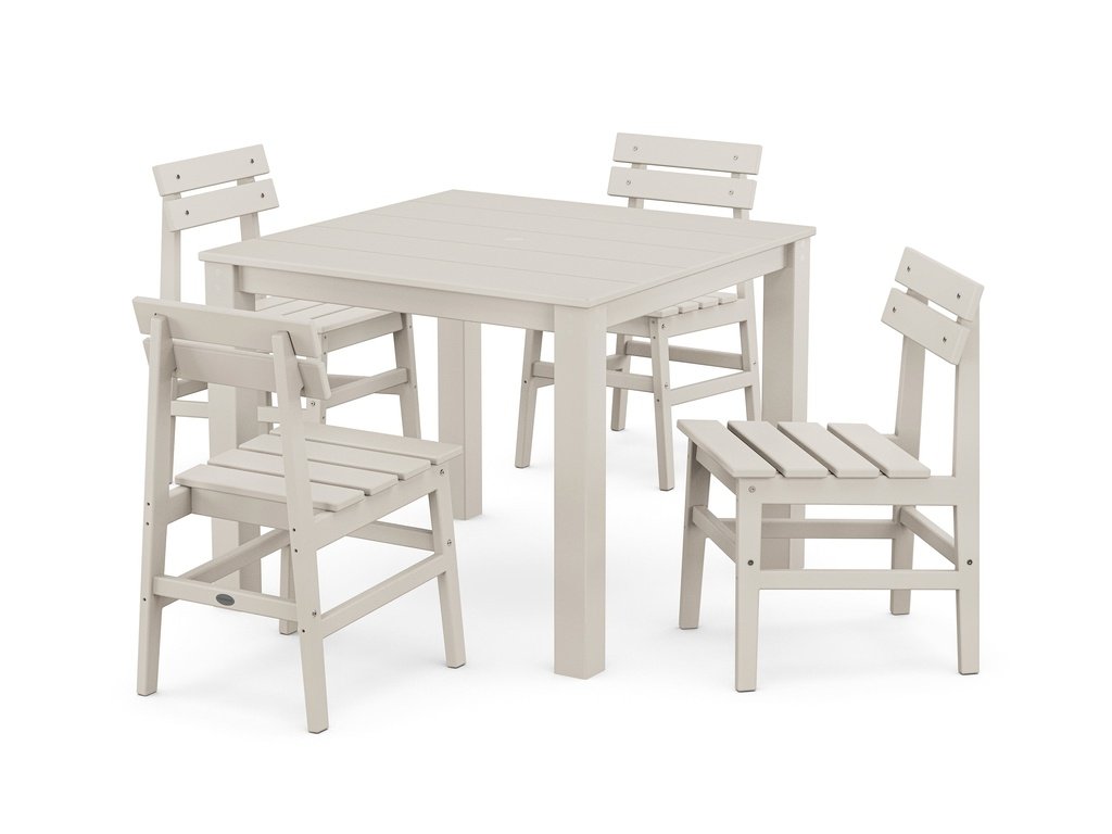 Modern Studio Plaza Chair 5-Piece Parsons Dining Set Photo