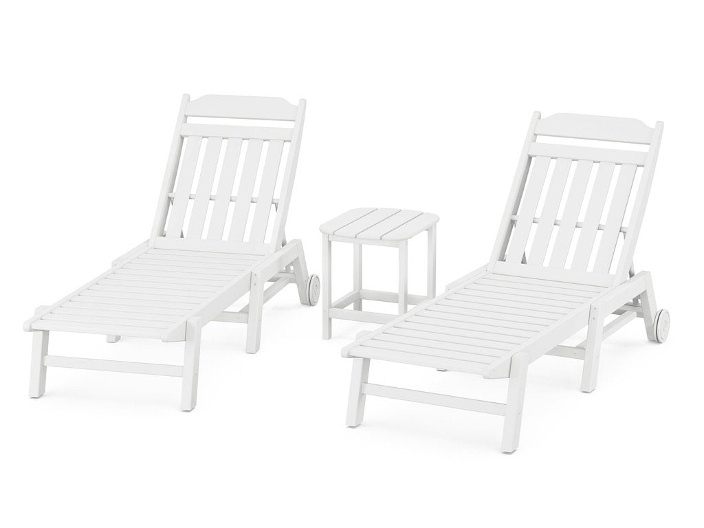 Country Living 3-Piece Chaise Set with Wheels Photo