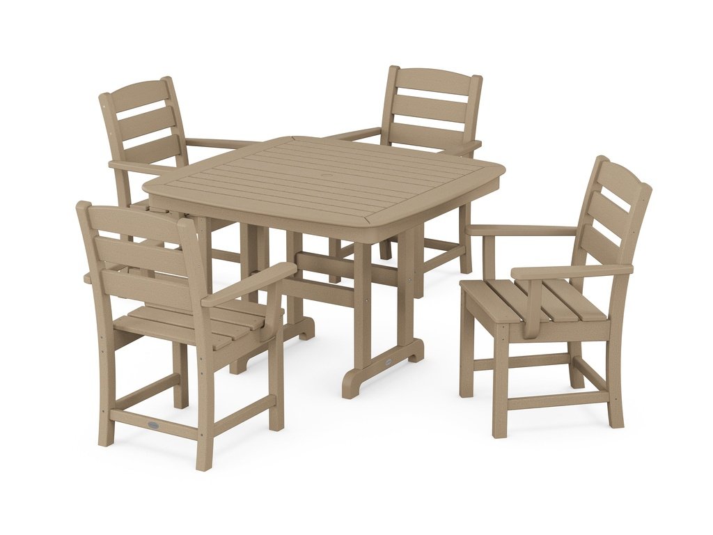 Lakeside 5-Piece Dining Set with Trestle Legs Photo