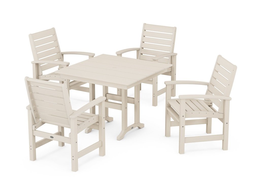 Signature 5-Piece Farmhouse Dining Set Photo